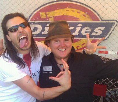 With Andrew W.K. at Warped Tour
