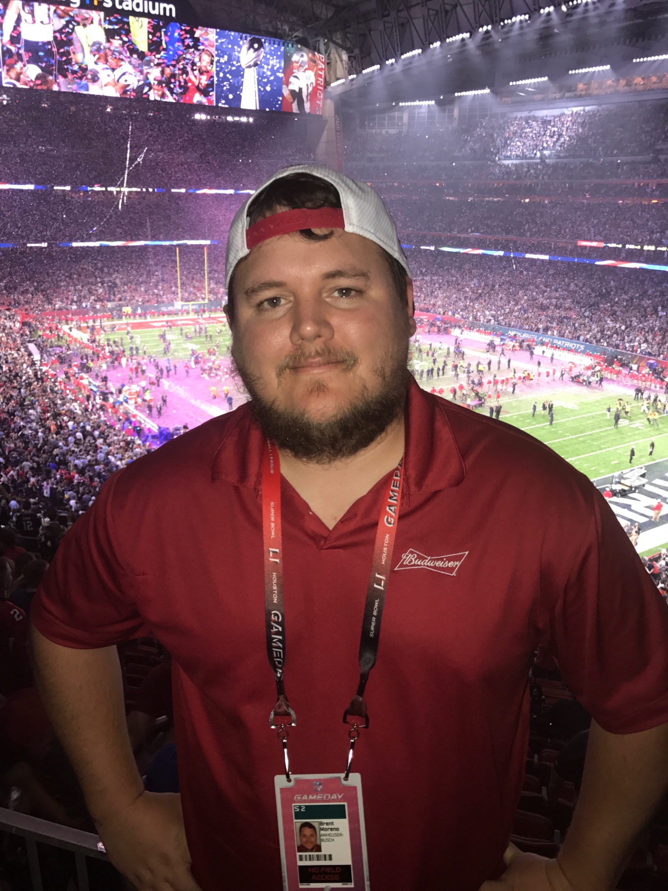 Brent at Super Bowl LI, Houston